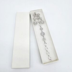 Women's Cubic Zirconia Bracelet and Earrings Set